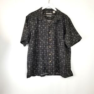 Batck Bay 100% silk shirt, sz XL